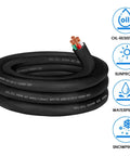 Beefy 6/4 SOOW Cable 6 AWG 4 Conductor Portable Power Wire 600V For Welder Generator And Outdoor Use Water And Oil Resistant UL Listed
