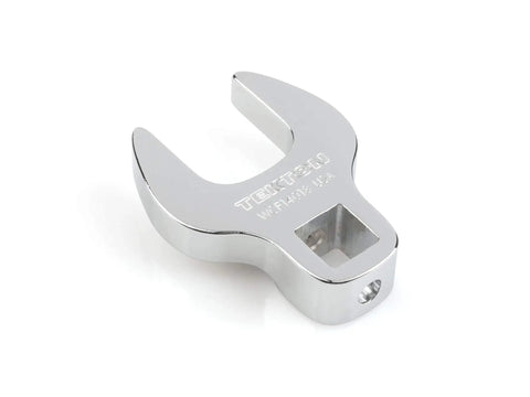 Chrome Ultra Compact Crowfoot Wrench Three Eighths Inch Drive For Tight Spaces Built Tough Lean Design With Eighteen Millimeter Size