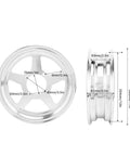 Trail Bike Wheel Rim Hub 2.50-10 Front Or Rear Aluminum Alloy Lightweight Hub dimensions for Monkey Z50 Mini Bike Replacement