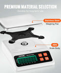Industrial Counting Scale for Parts and Coins With 10 Kg Capacity, Digital Scale with LED Display, stainless steel weighing pan