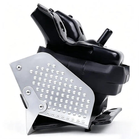 Built Tough Engine Motor Mount Set With Heat Shield for Chevy Silverado, close-up of durable black rubber and aluminum design.
