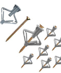 Plastic Toggle Anchors With Screws 50 Pack Wall Plug Set For Drywall Plasterboard Shelves Hooks Frame Mounting Use