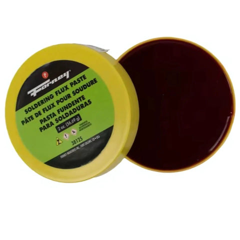 Ruby Fluid Soldering Flux Paste, 2-Ounce Jar, Easy Flow for Strong Neat Joints in Copper and Brass with Open Lid