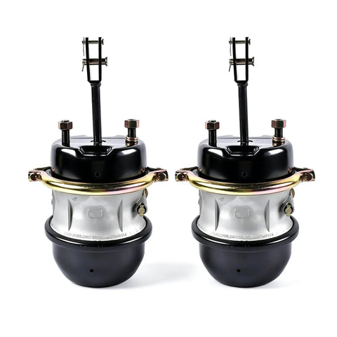 Two Pack Type 30 By 30 Beefed-Up Air Brake Chamber With Welded Clevis Three Inch Stroke Replacement For Haldex GC3030LCW Bendix NT3030ELS-WC