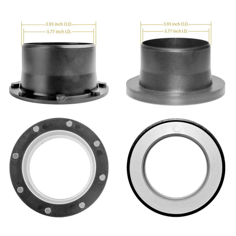 O'SKOOL 4-inch port magnetic dust collector fittings set of four with flanges and gaskets