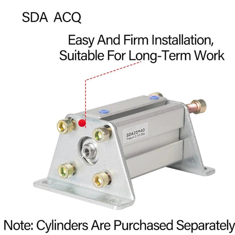 Heavy Duty Pneumatic Air Cylinder Mounting Foot And Compact LB Bracket Solid As A Rock For Industrial Automation With Fixed Base That Crushes It Every Single Shift