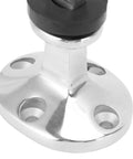 Close-up of Heavy Duty 316 Stainless Steel Marine Door Stopper With Spring Roller Latch for Boat Yacht RV and Motorhome.