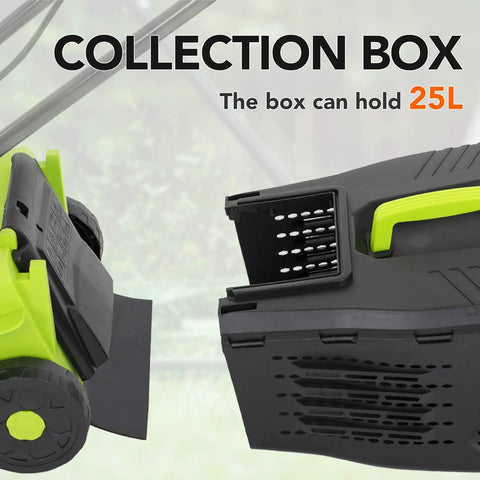 Corded Electric Lawn Mower 12 Amp Grass Cutter With Dethatcher 13 Inch Cutting Deck And Collection Bag Lightweight Easy Start