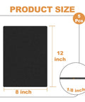 Dimensions of Self Adhesive Neoprene Foam Sheets, 5 Pcs, 12 By 8 By 1 Eighth Inch, black, closed cell insulation and vibration dampening pads