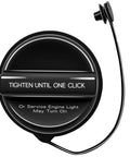 Front view of Chevy GMC Cadillac Gas Cap Replacement For 2012 To 2021 Trucks And SUVs Easy Drop In Fit GT360 22921365
