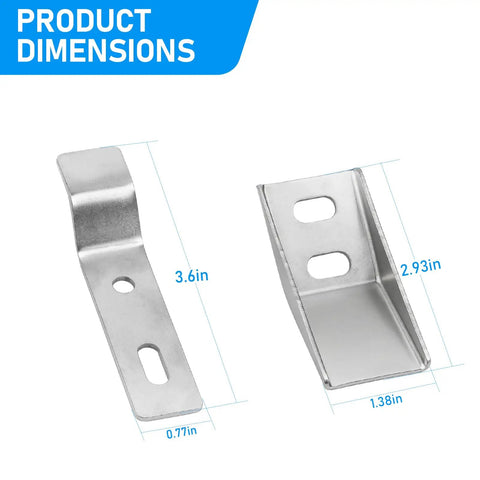 Rock Solid Urinal Sink Wall Mount Bracket Kit With Heavy Duty Support And Complete Hardware Screws For No Sweat DIY Plumbing Install And Fast Cleanup