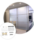 Replace Rattling Janky Doors Fast With Heavy Duty Sliding Rollers Whisper Quiet Track Pulleys For Barn Cabinet Glass Doors Adjustable Glides in modern interior.