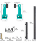 Parts of Adjustable PCB Holder Soldering Clamp For Circuit Boards With Soldering Iron Pen Holder And 360 Degree Rotation