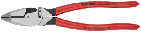 Close-up of high leverage cutter from Three Piece Electrical Tool Set With Forged Wire Stripper Lineman Pliers For Pro DIY Electricians on job