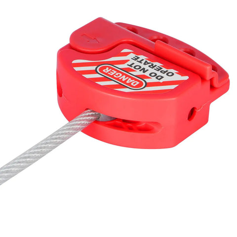 Rock Solid Adjustable Steel Cable Lockout Tagout Security Lock With Thick Vinyl Coated Wire And Brass Ends Industrial Loto Padlock Kit Built Like A Tank For Plant Maintenance Pack Of Four