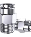 304 Stainless Steel Straight Push-To-Connect Fittings Male 5/32 Inch Tube OD M5 Thread Pack Of 5 435 Psi Max Durable Industrial