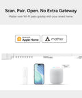 Motorized Smart Electric Curtain Track With Remote App And Voice Control For Alexa Google Home And Apple Home No Cut 89 To 160 Inches Easy Setup No Fuss And Smooth Quiet Operation For Your Windows, Apple Home and Matter
