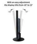 Side view of Compact 17 Inch Monitor For Home And Office With 5 By 4 Aspect 1280 By 1024 Native Resolution 75 Hz, showing tilt angle.