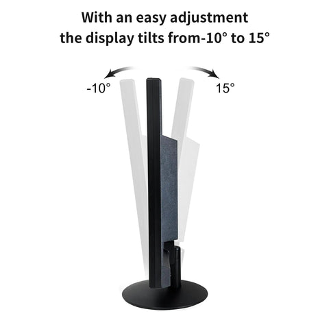 Side view of Compact 17 Inch Monitor For Home And Office With 5 By 4 Aspect 1280 By 1024 Native Resolution 75 Hz, showing tilt angle.