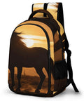 Desert Sunset Printed Unisex Backpack With Large Capacity Dope Daypack For Travel School And Outdoors Durable Polyester