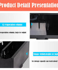 Compact Countertop Ice Maker Machine Cranks Out Chilled Nugget Ice Super Fast With Smooth Self Cleaning Routine Low Noise Portable Aesthetic showing 12 evaporation columns and unique withdrawable ice basket