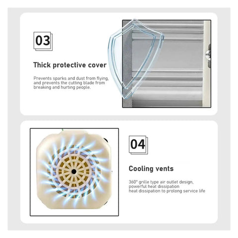 Cooling vents and thick protective cover for beefed up brushless servo motor kit for sewing machines and lathes