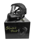 Professional Grinding Face Shield Featuring Anti Fog Lens And Wide View Protector For Industrial Work and Woodworking Shops Built Tough To Handle Gnarly Debris No Stress At All Top Tier on a display box.