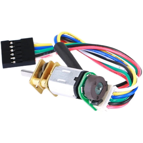Top Tier N20 Hall Encoder DC Gear Motor With 6V And 12V Options For Smart Car Speed Control Projects Featuring Reliable 4PPR Output.