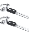 4 Pcs Exhaust Hangers Set Universal Tailpipe Brackets, Heavy Duty Muffler Hangers with Flexible Swivel Design, OE-Style Silver Finish