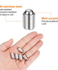 5 Pcs Ball Point Spring Plungers Stainless Steel 10Mm Diameter 13Mm Length 23 Newtons Force heavy-duty precision beads in hand.