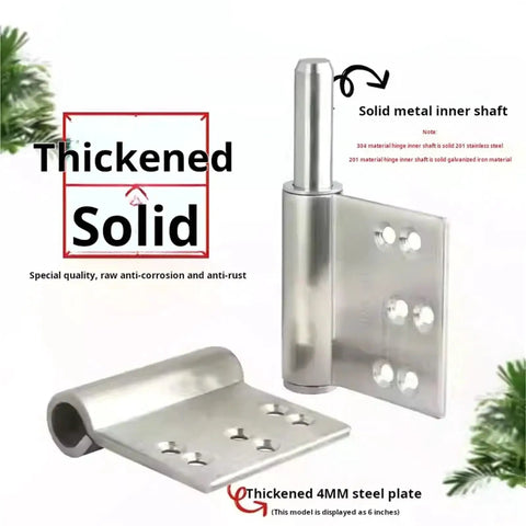 Heavy Duty Stainless Steel Door Hinge With 360 Degree Swivel And Detachable Flag Design Built Tough For Rock Solid Rust Proof Performance Plus Fire Safe Five Inch Compatible Setup with 4MM thickness.