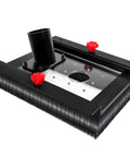 Dust Collection Hood For Slab Flattening Router Slide And Skid Captures 95 Percent Of Wood Dust With Durable Carbon Steel