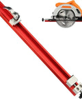 Circular Saw Guide Rail For Woodworking Adjustable Aluminum Base Rock Solid No Wobble 11.81 Inch Base Electric Saw Guide shown.