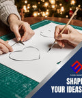 Stick On Magnetic Sheets With Adhesive Backing 4 By 6 Inches 1 Pack used for crafting heart shapes on paper