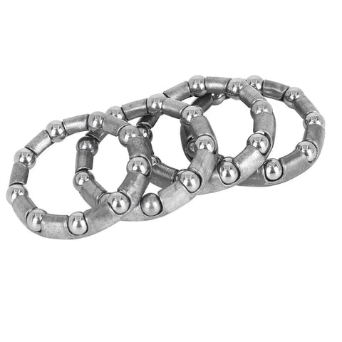 4 Pack 31Mm Outer Diameter 22Mm Inner Diameter Ball Bearing Cages For Bicycle Crank And Wheel Axle Retainers With Nine Balls Durable Steel Bearings Replacement Kit