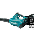 No Nonsense 36V Brushless Cordless Leaf Blower With Beast Mode Airflow And Smooth Handling For Yard Cleanup Certified Refurbished Tool Only, showing side view with battery compartment.