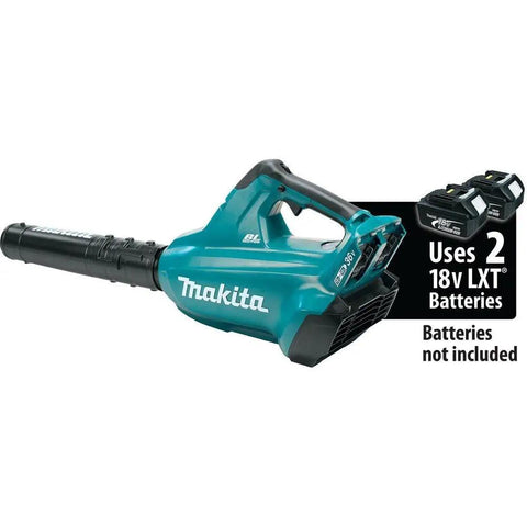 No Nonsense 36V Brushless Cordless Leaf Blower With Beast Mode Airflow And Smooth Handling For Yard Cleanup Certified Refurbished Tool Only, showing side view with battery compartment.