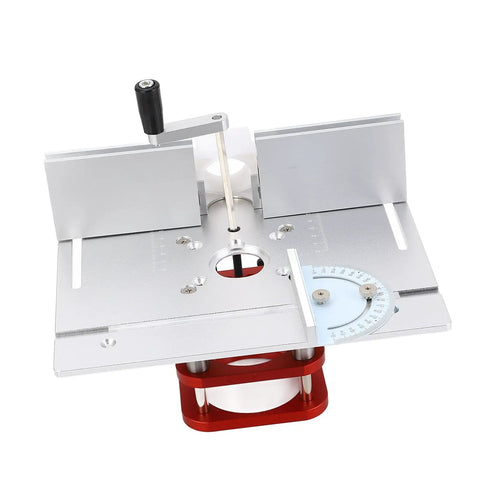 Dead Nuts Precision Manual Router Lift System For Table Tops Featuring Slick 51mm Vertical Travel With Fine Threaded Dial and Rock Solid Aluminum Alloy Construction For Spot On Woodworking Engraving Trimming.