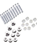 Cam Lock Fittings Set For Furniture Assembly 24 Pieces With Anti Rust Iron And Plastic Material Durable Fasteners