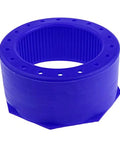 Hex Edge 7.25 Inch Tank Boot For Flat Bottom Aluminum Tanks Blue Plastic Stand Off Boot With Drainage Channels Keeps Cylinders Upright