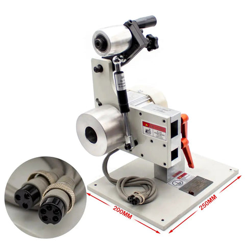 Heavy Duty Electric Belt Sander With Variable Speed Brushless Motor For Precision Knife Sharpening And 915X50MM Belt Size shown from the side.