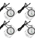 4 Pack Map Scale Acrylic Outdoor Navigation Tools For Hiking And Camping Survival with ropes and compasses.