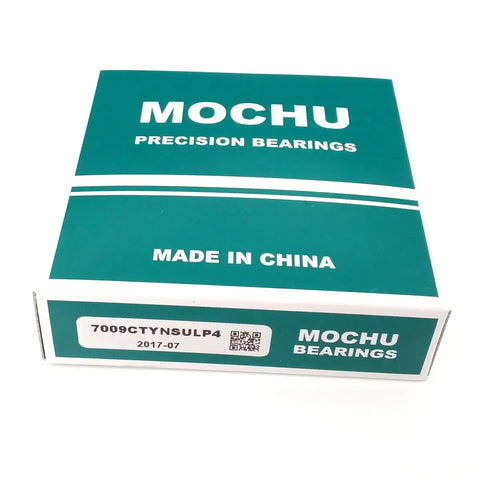 True Metric ABEC 7 Pro Shop Rated Single Row Angular Contact Ball Bearing packaging with product details visible.
