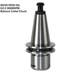 ISO20 ER20-35L Balance Collet Chuck G2.5 30000RPM CNC Tool Holder With Pull Stud for Milling Machines, Lathes, CNC Applications