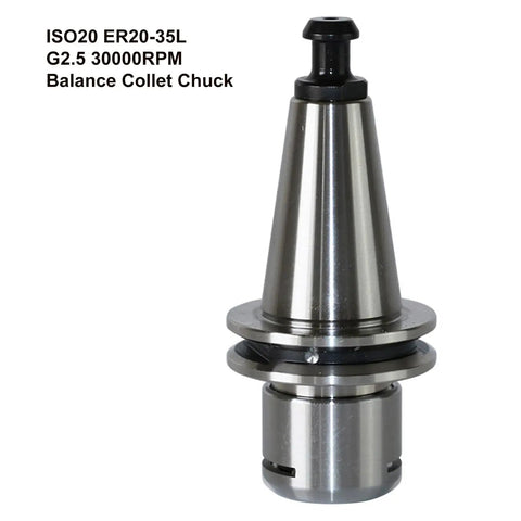 ISO20 ER20-35L Balance Collet Chuck G2.5 30000RPM CNC Tool Holder With Pull Stud for Milling Machines, Lathes, CNC Applications