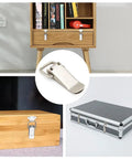 10 Pack Stainless Steel Spring Loaded Toggle Latches For Cabinets Boxes Chests And Wooden Cases with Silver Finish
