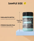 Turquoise bottle from Chalk Furniture Paint Set With Nine Colors In Ultra Matte Finish, 60 Ml Bottles, Includes Liquid Wax, 2 Brushes, 3 Sandpapers.