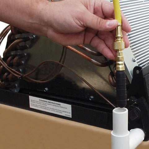 Using Nitrogen Sludge Sucker And Blaster Kit With Metal Carrying Stand For 40 Cubic Feet Tank Pro HVACR Gear Featuring 400 PSI Regulator