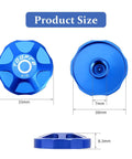 Blue Front Fork Cap Suspension Cover For Mountain Bikes Aluminum Alloy Air Chamber Guard Protects Your Front Fork And Valve