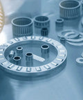 Close-up of Five Pack 6x10x12mm Needle Roller Bearings With One Way Clutch Chrome Steel Rollers Built To Last Durable Drawn Cup With Plastic Cage